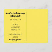 ニューヨークシティ イエロー タクシー キャブ NYC パーティー 招待状 (裏面)