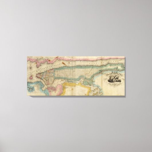 ニューヨークシティ&カウンティ キャンバスプリント (正面)