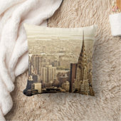 ニューヨークシティ-クライスラの建物 クッション (ブランケット)
