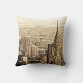 ニューヨークシティ-クライスラの建物 クッション (裏面)