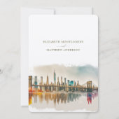 ニューヨークシティ デスティネーション インビテーション 保存日付 (裏面)