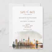 ニューヨークシティ デスティネーション インビテーション 保存日付 (正面)