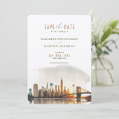 ニューヨークシティ デスティネーション インビテーション 保存日付 (スタンド正面)