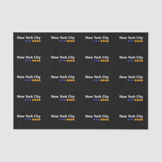 ニューヨークシティ、ニューヨークのティッシュペーパー 薄葉紙 (正面)