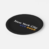 ニューヨークシティ、ニューヨークの紙皿 ペーパープレート (アングル)