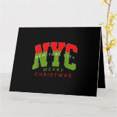 ニューヨークシティ ニューヨーク クリスマスおめでとう トラベル ギフト カード (黄色い花)