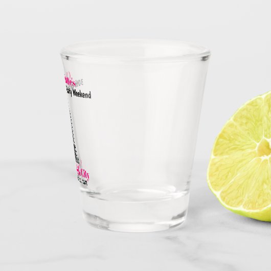 ニューヨークシティ バチェロレッテパーティーのお土産 ガールズトリップ ショットグラス (右)