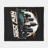 ニューヨークシティ フリースブランケット (正面(横))