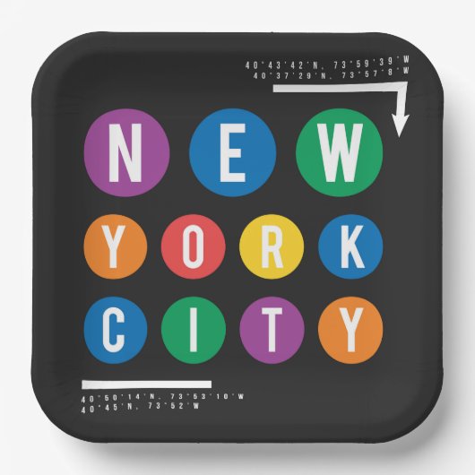 ニューヨークシティ ペーパープレート (正面)