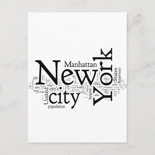 ニューヨークシティ ポストカード (正面)