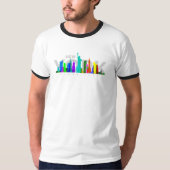 ニューヨークシティ | メンズ リンガー Tシャツ (正面)