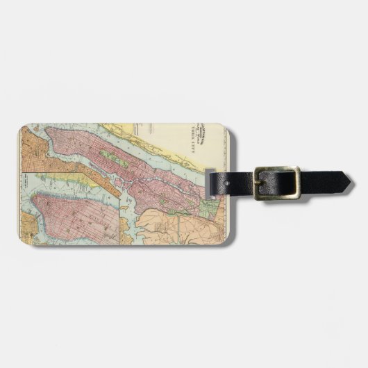 ニューヨークシティ。 ラゲッジタグ (正面横)