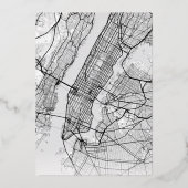 ニューヨークシティ ラブ ロケーター | 結婚式の招待状お知らせ 箔招待状 (裏面)