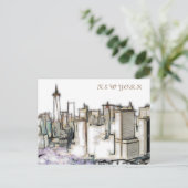 ニューヨークシティ ヴィンテージ ストーン アート ポストカード (スタンド正面)