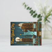 ニューヨークシティ ヴィンテージ トラベル ポスター ポストカード (スタンド正面)