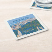 ニューヨークシティ |中央楽しむ公園 スクエアペーパーコースター (アングル)