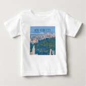 ニューヨークシティ |中央楽しむ公園 ベビーTシャツ (正面)