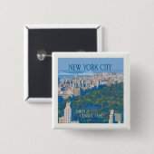 ニューヨークシティ |中央楽しむ公園 缶バッジ (正面&裏面)