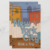 ニューヨークシティ 便箋 (正面/裏面)