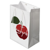 ニューヨークシティ|大きいApple ミディアムペーパーバッグ (正面アングル)