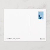 ニューヨークシティ 自由の女神 ブルー ポストカード (裏面)