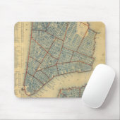 ニューヨークシティ(1846年)のヴィンテージの地図 マウスパッド (マウス)