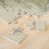 ニューヨークシティ(1869年)のヴィンテージの地図 ジグソーパズル (側面)