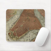 ニューヨークシティ(1879年) 2のヴィンテージの絵解き地図 マウスパッド (マウス)