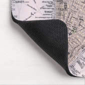 ニューヨークシティ(1884年)のヴィンテージの地図 マウスパッド (コーナー)