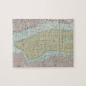 ニューヨークシティ(1901年)のヴィンテージの地図 ジグソーパズル (横)