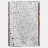 ニューヨークシティ(1911年)のヴィンテージの地図 スローブランケット (正面縦)