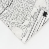 ニューヨークシティ(1911年)のヴィンテージの地図 フリースブランケット (角)