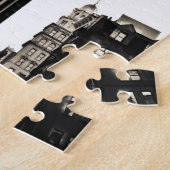 ニューヨークシティ- Flatironの建物および時計 ジグソーパズル (側面)