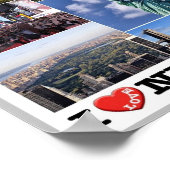 ニューヨークシティ – I Love -統一された州- ポスター (角)