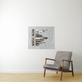 ニューヨークシティ| NYCのスカイライン タペストリー (インサイチュ(横))