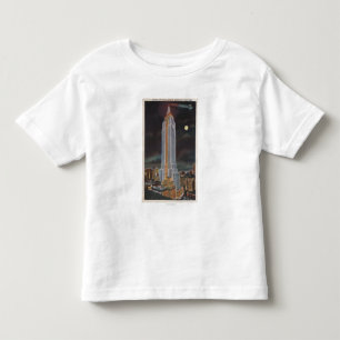 ニューヨークシティ、NYEmpireの国家Bldg トドラーTシャツ