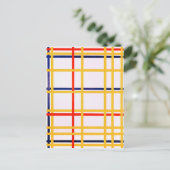 ニューヨークシティI |ピートモンドリアン | ポストカード (スタンド正面)