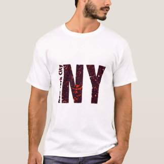 ニューヨークシティNYレタリングタイポグラフィ Tシャツ