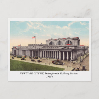 ニューヨークシティNY,ペンシルバニア鉄道駅 ポストカード