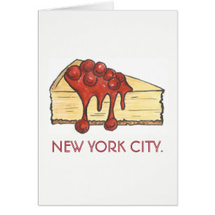 ニューヨークシティNYCさくらんぼチーズケーキスライス