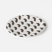 ニューヨークシティNYCアイコニックブラックアンドホワイトクッキー ペーパープレート (アングル)