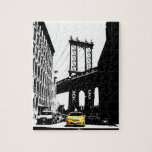 ニューヨークシティNYCイエロータクシブルックリンブリッジ ジグソーパズル<br><div class="desc">ニューヨーク市Nycイエロータクシブルックリンブリッジアーポップ・アートのト写真。</div>