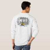 ニューヨークシティNYCイエロータクシブルックリンブリッジ Tシャツ (裏面フル)