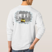 ニューヨークシティNYCイエロータクシブルックリンブリッジ Tシャツ (裏面)