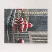 ニューヨークシティNYCクリスマススノーファウンテン ジグソーパズル (横)