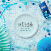 ニューヨークシティNYCハッピーハヌッカユダヤ ペーパープレート (パーティー)