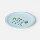 ニューヨークシティNYCハッピーハヌッカユダヤ ペーパープレート (アングル)