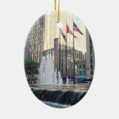 ニューヨークシティNYCファウンテンシックスアベニュー写真 セラミックオーナメント (裏面)
