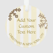 ニューヨークシティNYCマンハッタンクリスマス オーナメント (裏面)