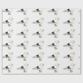 ニューヨークシティNYCマンハッタンピジョンバードシーガル ラッピングペーパー (フラット)